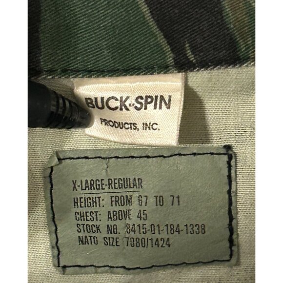 Vintage Buck-Spin Tiger Stripe Camouflage Hunting Combat Trousers Jacket Set - Picture 8 of 12